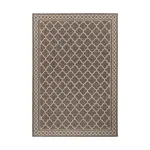 KOBEREC TKANÝ NA PLOCHO, 80/150 cm, hnědá, krémová