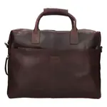 Pánská kožená taška na notebook Mustang Bruno - hnědá