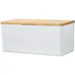 tesa Úložný box Baboo s vekom veľ. M, matná biela/bambus, 110 x 242 x 102 mm