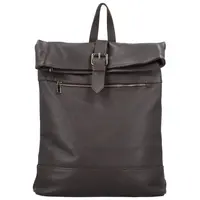 Dámsky kožený batoh tmavo hnedý - Delami Vera Pelle Jorge