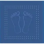 Kleine Wolke Protišmyková podložka do vane Foot modrá 36 x 72 cm