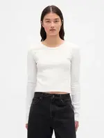 GAP Dámské Žebrované crop tričko 801017-00 Velikost: XXL