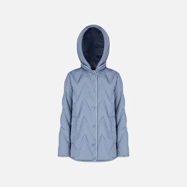 Light Blue Women's Down Jackets Geox Plummery - Women's