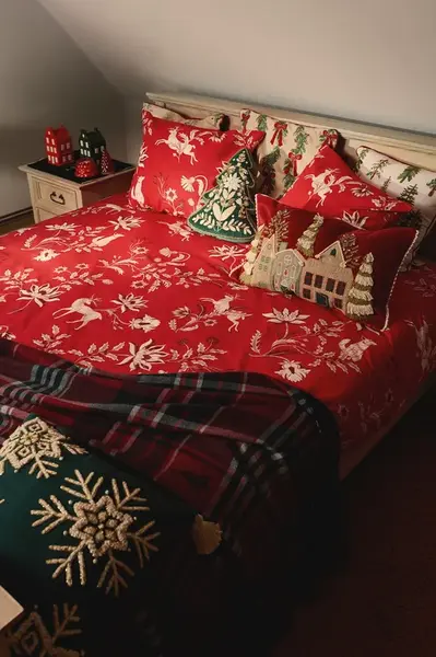 Sada bavlněných povlečení Medicine červená barva