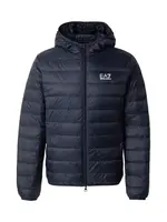 EA7 Emporio Armani Prechodná bunda  námornícka modrá / biela