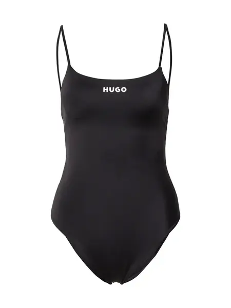 HUGO Jednodielne plavky  čierna / biela