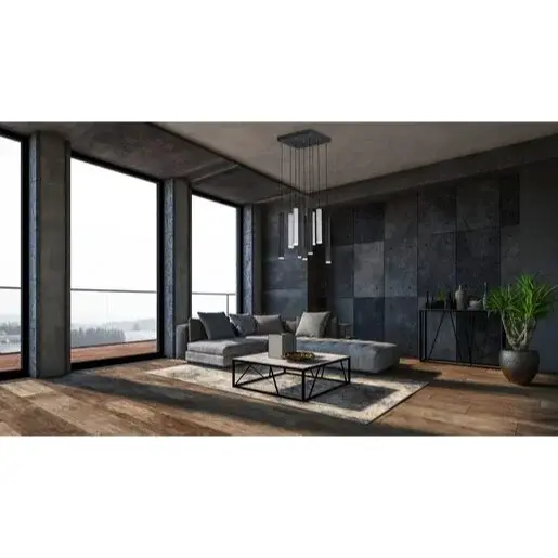 LED závesné osvetlenie Cinque Civeto čierna 373510932