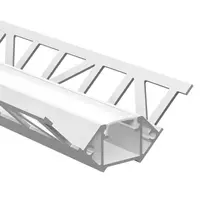 Lišta pre led pásku McLED strieborná mat, hliník, dĺžka 200 cm, výška hrany 10 mm, ML-761.331.05.S2