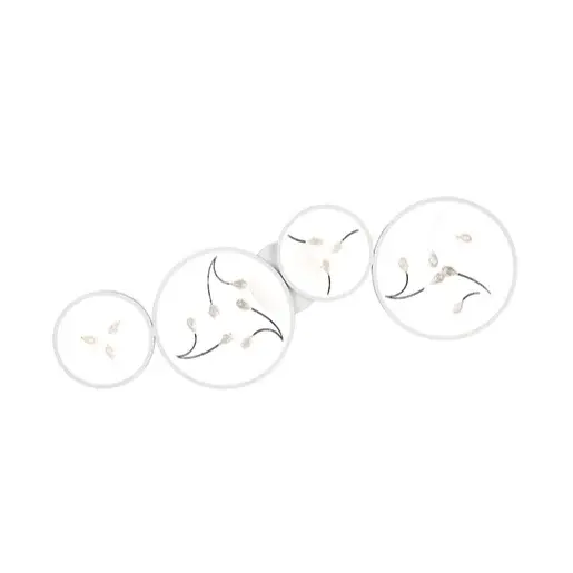 LED stropné osvetlenie Trio Groovy biela 642110431