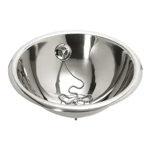 Umývadlo Sanela 37x37 cm nerez bez otvoru pre batériu SLUN44