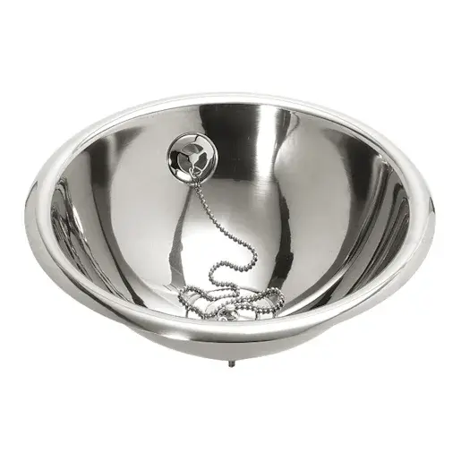 Umývadlo Sanela 37x37 cm nerez bez otvoru pre batériu SLUN44