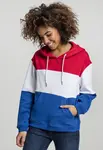 Women's Oversize 3-Tone Fiery Red/White/Royal