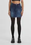 Women's Heavy Mini Denim Skirt Navy Blue