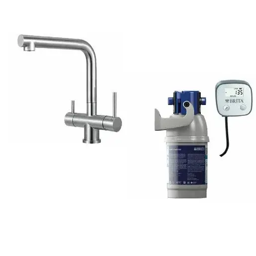 BRITA sada filtracie vody s prietokomerom s trojcestnou baterií SIKO