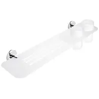 Nimco Unix polička vrátane pohárechróm UNX36058DW26