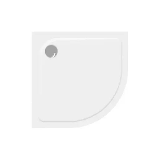 Sprchová vanička štvrťkruhová SAT Project 100x100 cm liaty mramor SATSVPRO100S