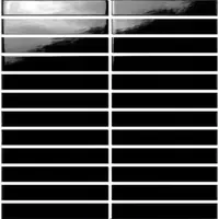 Keramická mozaika Premium Mosaic Kit Kat black 30x30 cm lesk MOSKK2BKL