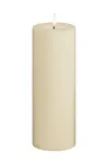 Led sviečka Deluxe Homeart Cream Bloklys 7,5 x 20 cm