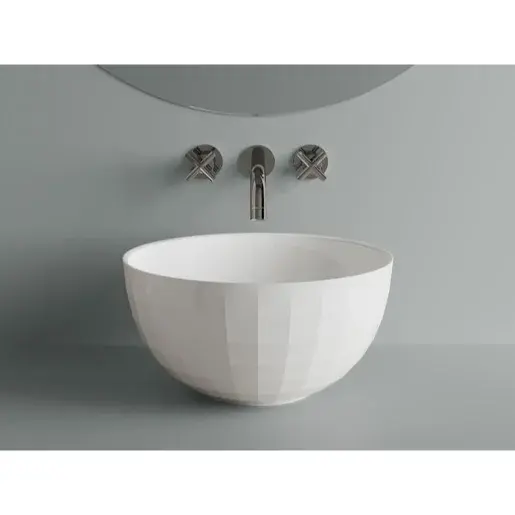 Umývadlo na dosku SAT Meda 42x42 cm bez otvoru pre batériu SATCO4242