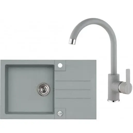 Alveus Set Rock 130 + baterie Tonia set drezu a batérie rock 130 + tonia / 81 betón SETA067