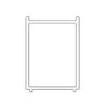 Rozširujúci profil pre sprchové dvere SAT TEX čierny NDTEXROZP195C