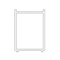 Rozširujúci profil pre sprchové dvere SAT TEX čierny NDTEXROZP195C