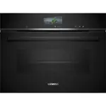 Vstavaná kompaktná kombinovaná parná rúra Siemens 60 x 45 cm čierna CS756G1B1