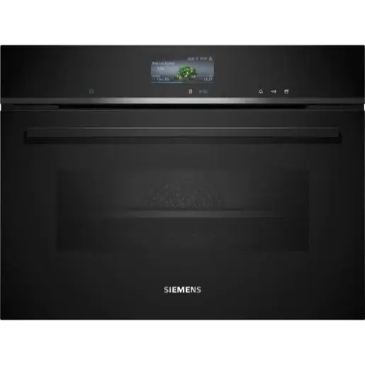 Vstavaná kompaktná kombinovaná parná rúra Siemens 60 x 45 cm čierna CS756G1B1