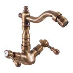 RAV SLEZÁK Morava bidetová batéria s clic-clacom stará mosadz mk421.0/9sm MK421.09SM