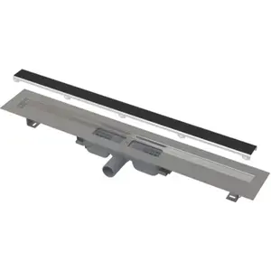 Podlahový žľab Alca bez okraja s roštom pre vloženie dlažby a zníženou výškou APZ1151050