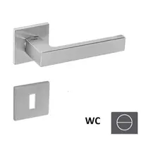 Kľučka Naturel SQUARE WC gombík (WC) chróm brúsený SQUAREHR5SOCSWC