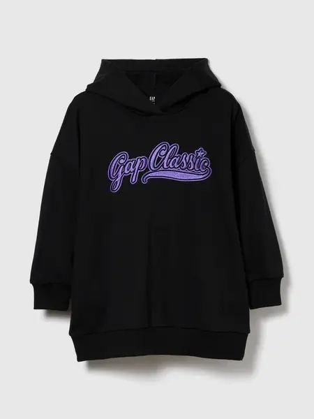 GAP Dětské mikinové oversize šaty VintageSoft - Holky