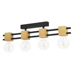 Stropné osvetlenie Eglo LEVANTARA čierna 390189