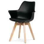 Jedálenská stolička Autronic 61x81 cm čierna plast CT-771 BK