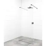 Sprchová zástena Walk-in 110 cm SAT vo farbe profilu čierna SATBWI110MSZAVC