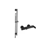 Sprchová batéria SAT B-Way so sprchovacím setom 150 mm čierna SATBSBW268SET