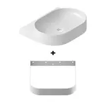 Ravak Yard konzola s umývadlom 60,5x50 cm čierna X000001683