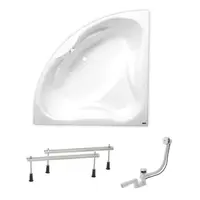 Rohová vaňa Laguna Royale 150x150 cm akrylát ľavá aj pravá SIKORO1500AN