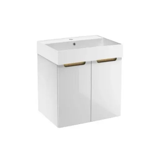 Kúpeľňová skrinka s umývadlom Naturel Stilla 60x60x45 cm biela STILLAD06033U2