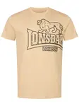 LONSDALE Tričko 'Langsett'  piesková / čierna