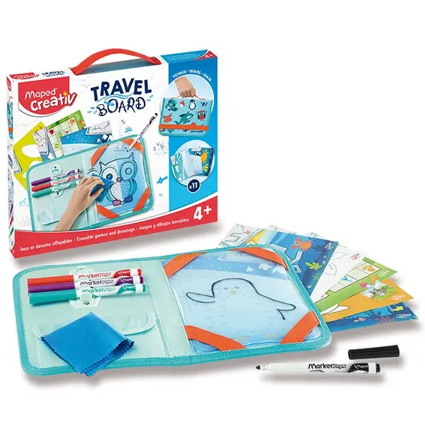 Výtvarný kufrík MAPED Creativ - Hry a kreslenie so zvieratkami