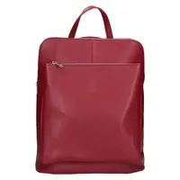 Dámská kožená batůžko-kabelka Italia Ella - vínová
