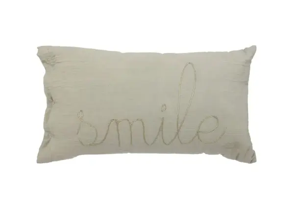 Dětský dekorační polštářek SMILE 50x30cm, zelený