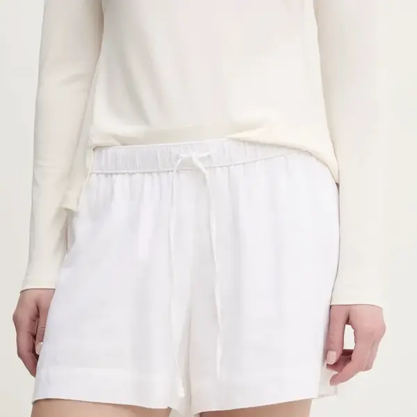 Ľanové šortky Abercrombie & Fitch