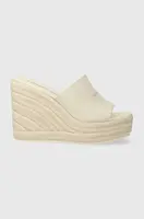 Šľapky Calvin Klein Jeans SLIDE WEDGE ROPE SANDAL ML BTW