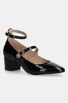 Kožené lodičky Tommy Hilfiger PUMP DOUBLE STRAP PATENT LEATHER