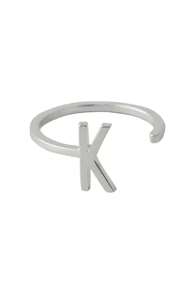 Strieborný prsteň Design Letters