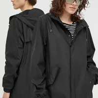Nepremokavá bunda Rains Fishtail Jacket 18010 čierna farba, prechodná