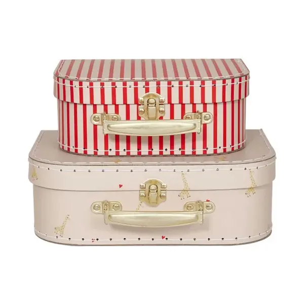 Sada úložných kufrov OYOY Giraffe & Stripe 2-pak