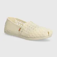 Espadrilky Toms Alpargata béžová farba, 10020662